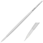 Кисть синтетика круглая Aqua № 1 белая кор. ручка