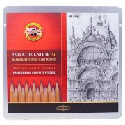 Набор карандашей ч/г Koh-I-Noor 8В-10Н 24шт мет.