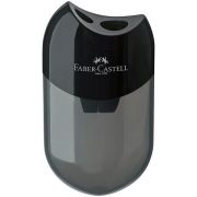 Точилка пластиковая Faber-Castell 2 отв. черная