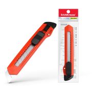 Нож канцелярский ErichKrause EasyCut механич. фиксацией лезвия 18 мм ассорти