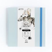 Скетчбук для маркеров Малевичъ Fashion 15х15 75г 80л лазурный