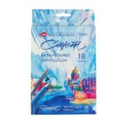 Набор аквар.карандашей ЗХК НП «Сонет» 18цв. карт.кор.