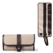 Пенал для художника на кнопках 200х100мм ткань бежевый