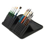 Пенал для кистей Pinax на короткой ручке 14отд черный