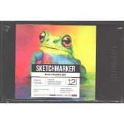 Набор акварельных карандашей Sketchmarker «Яркие цвета» 12цв металл