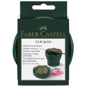 Стакан для воды Faber-Castell Clic&Go темно-зеленый