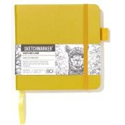 Блокнот для зарисовок Sketchmarker 12х12 140г 80л Горчичный