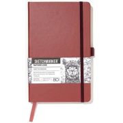 Блокнот для зарисовок Sketchmarker 12х12 140г 80л Красный винтаж