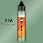 Заправка акрил. Molotow ONE4ALL Зеленый металлик 30мл