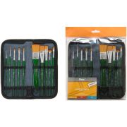 Набор кистей синтетика Pinax Creative line Ассорти 10шт в пенале