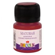 Краска акрил. Декола матовая Бордовая 20мл