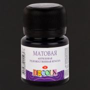 Краска акрил. Декола матовая Черная 20мл