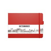 Блокнот для зарисовок Sketchmarker 21х14,8 140г 80л Красный